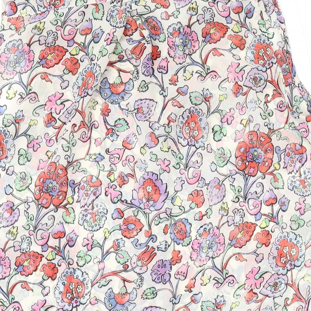 Womens UK Size 4 H&M Multicoloured Basic Blouse