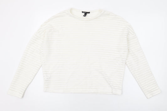 Womens UK Size M Mango White Basic Blouse