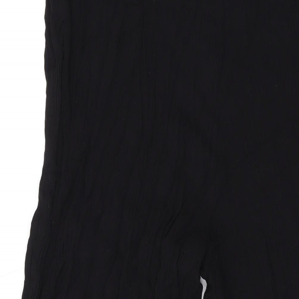 River Island Womens Black Viscose Trousers Size 10 L20 in Regular