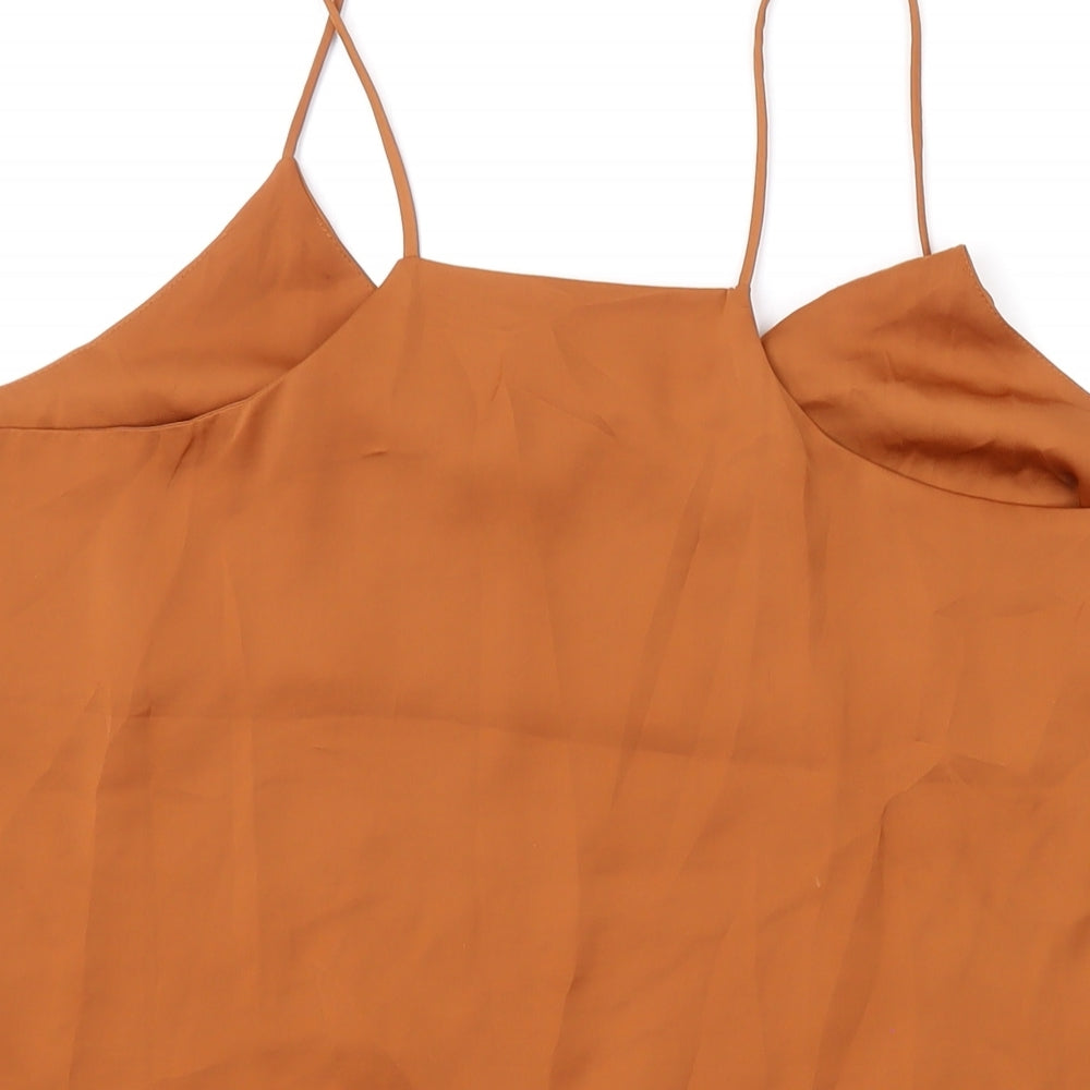 Womens UK Size 14 H&M Brown Camisole Tank