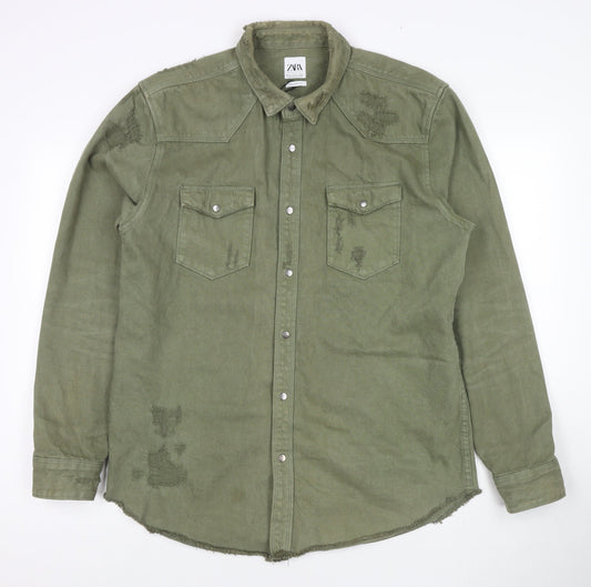 Womens UK Size XL Zara Green Jacket