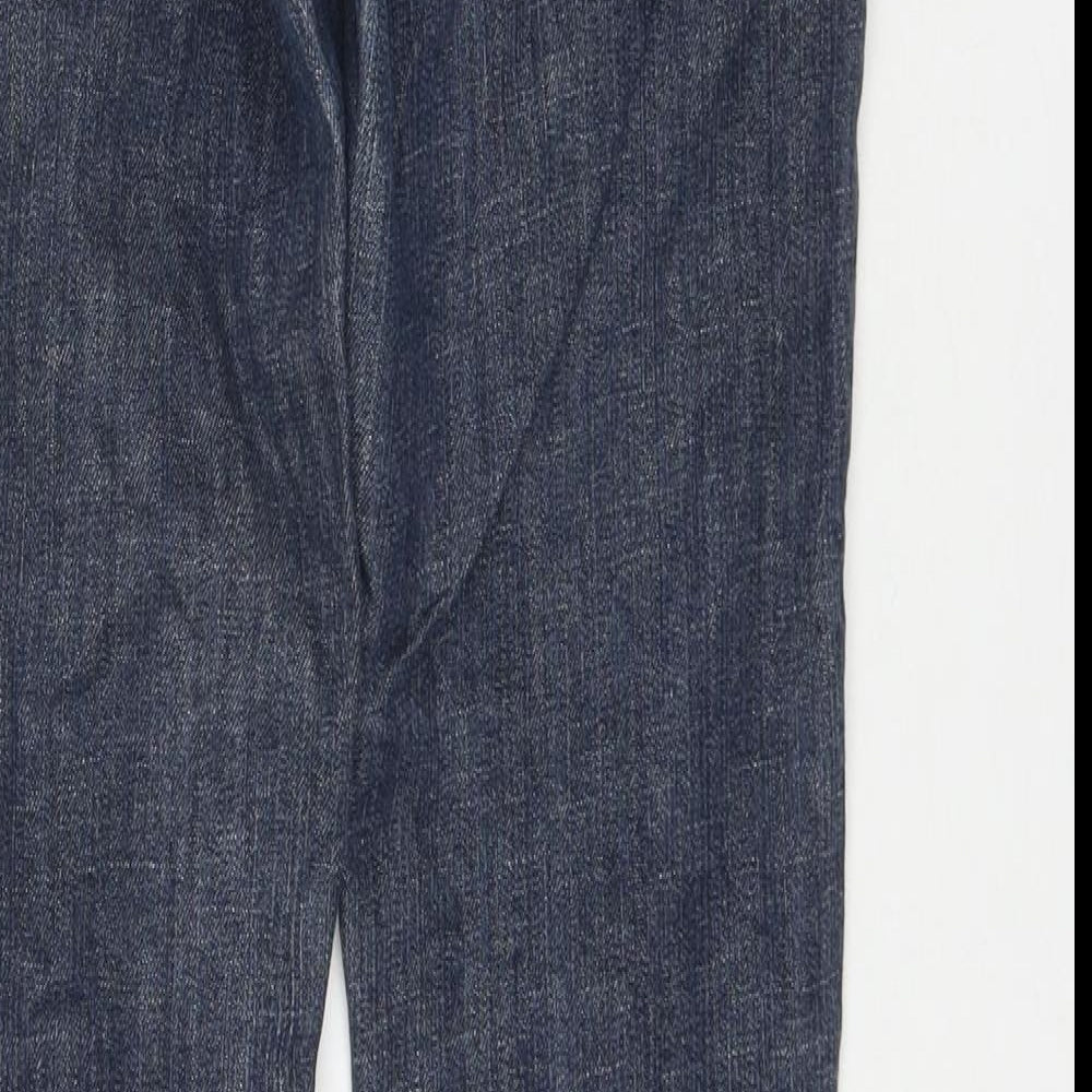 River Island Womens Blue Cotton Skinny Jeans Size 10 L30 in Regular Zip