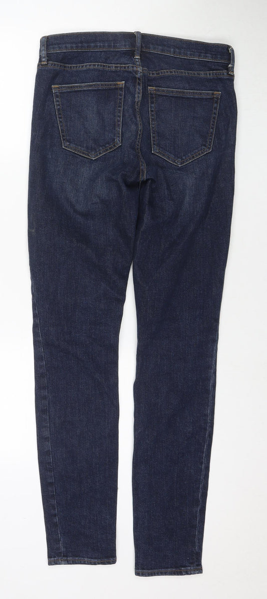 Gap Womens Blue Cotton Skinny Jeans Size 28 in L32 in Regular Zip