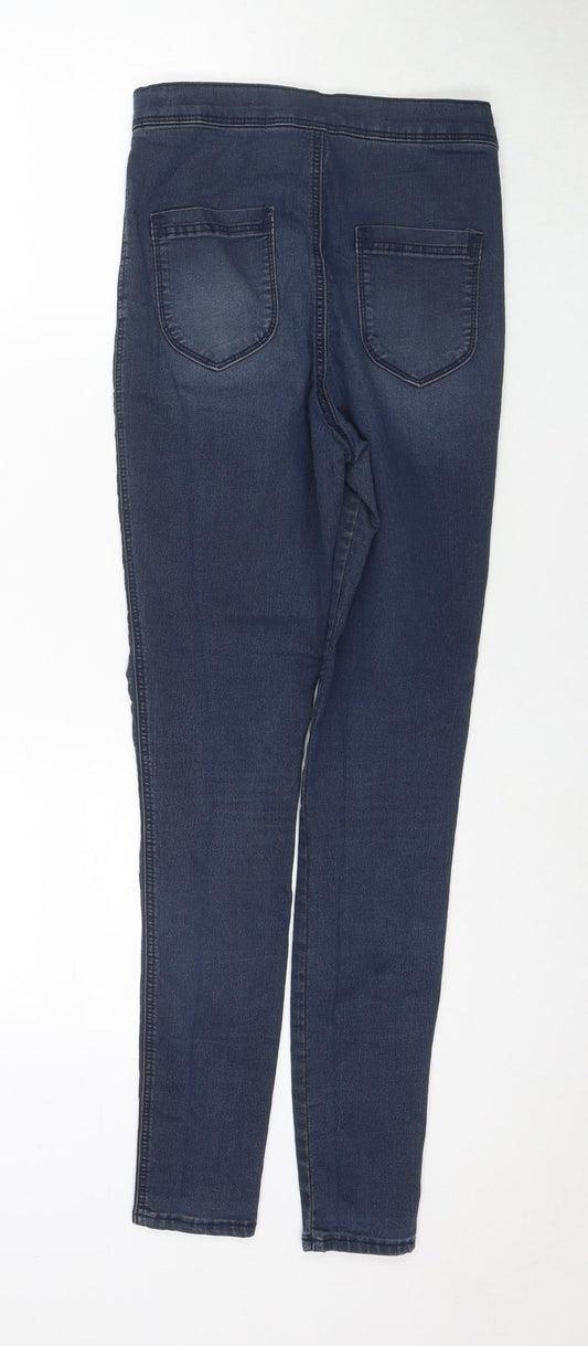 ASOS Womens Blue Cotton Skinny Jeans Size 28 in L32 in Regular Zip