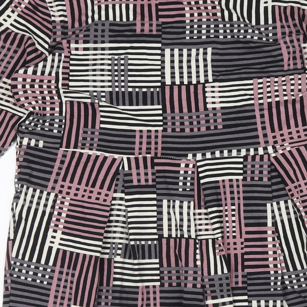 Masai Womens Multicoloured Polyester A-Line Size S Boat Neck