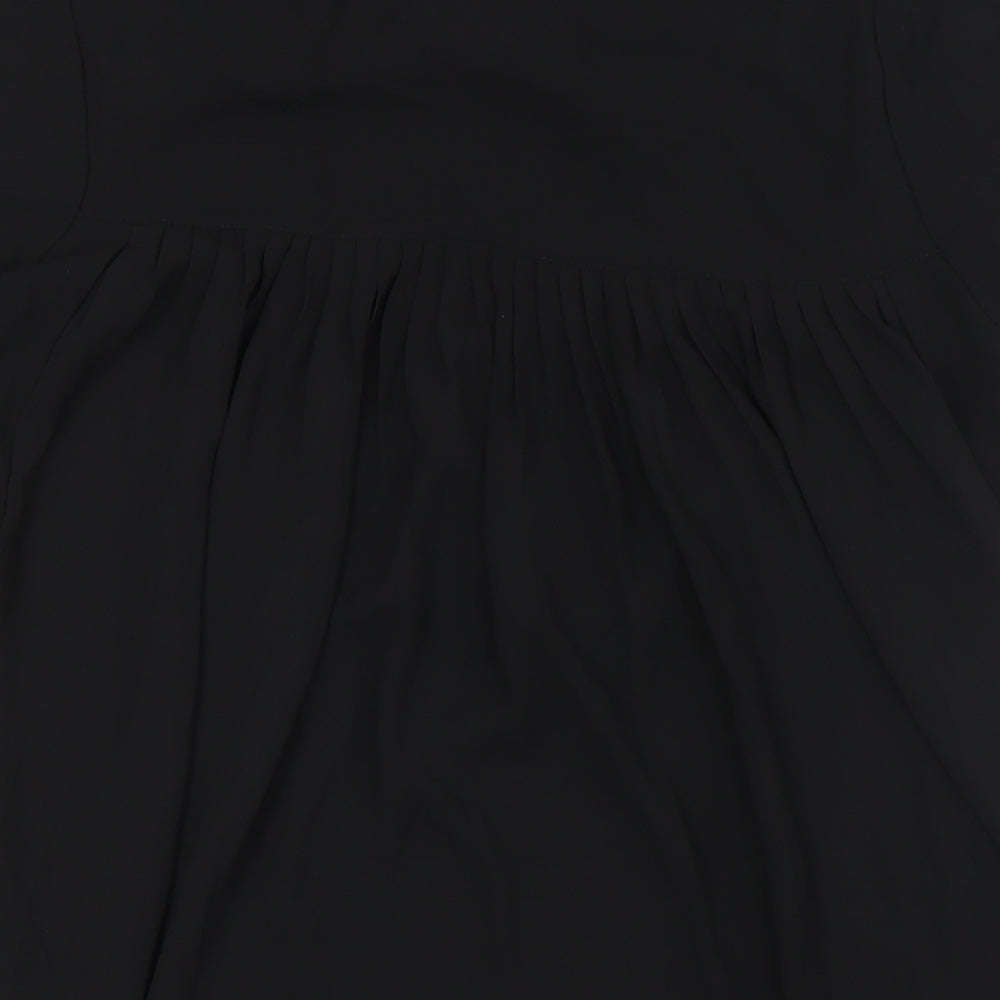Womens UK Size 8 Marks and Spencer Black Basic Blouse