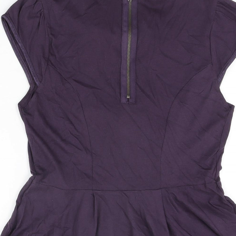 Womens UK Size 6 NEXT Purple Basic T-Shirt