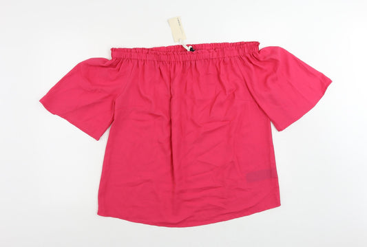 Womens UK Size 16 Capsule Pink Basic Blouse