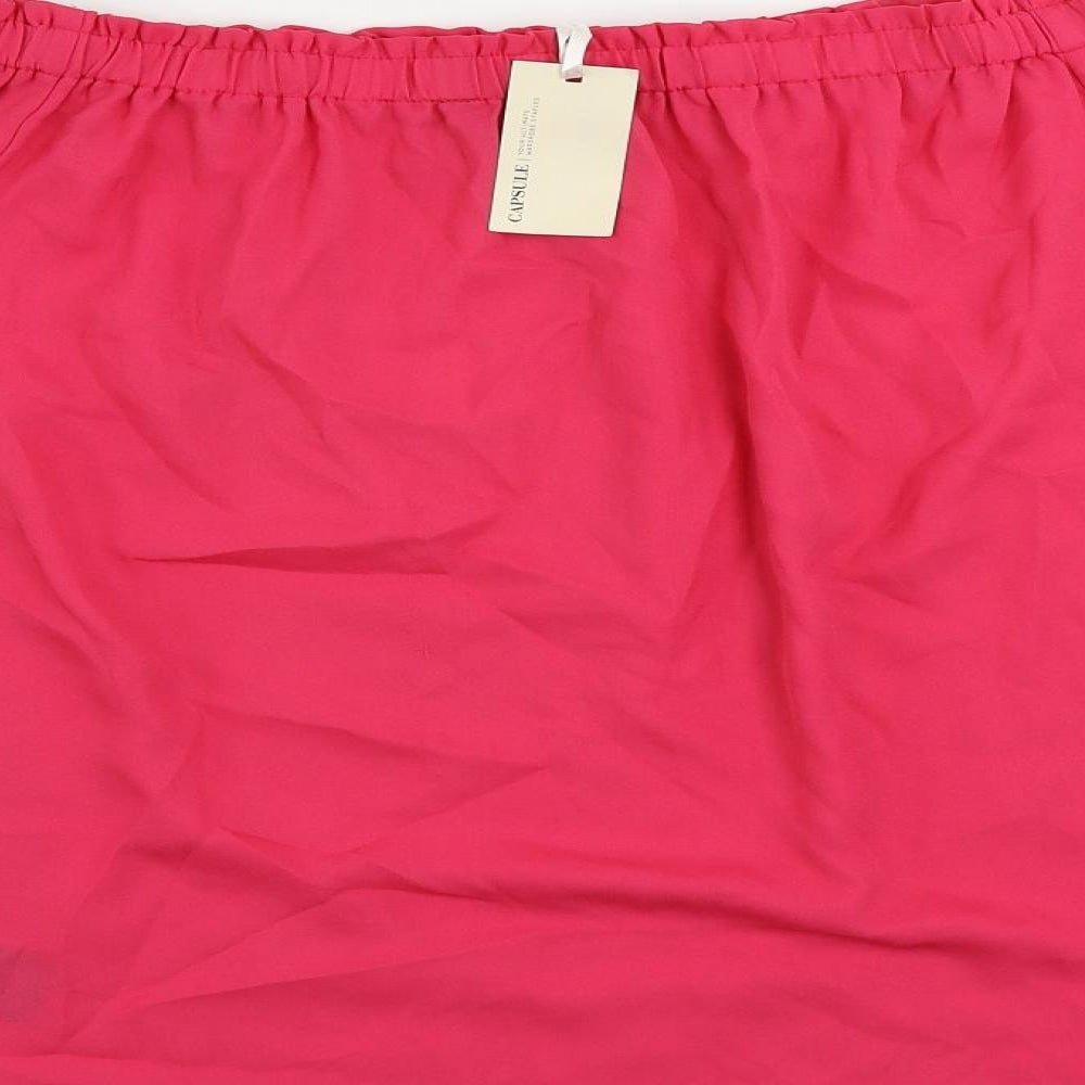 Womens UK Size 16 Capsule Pink Basic Blouse