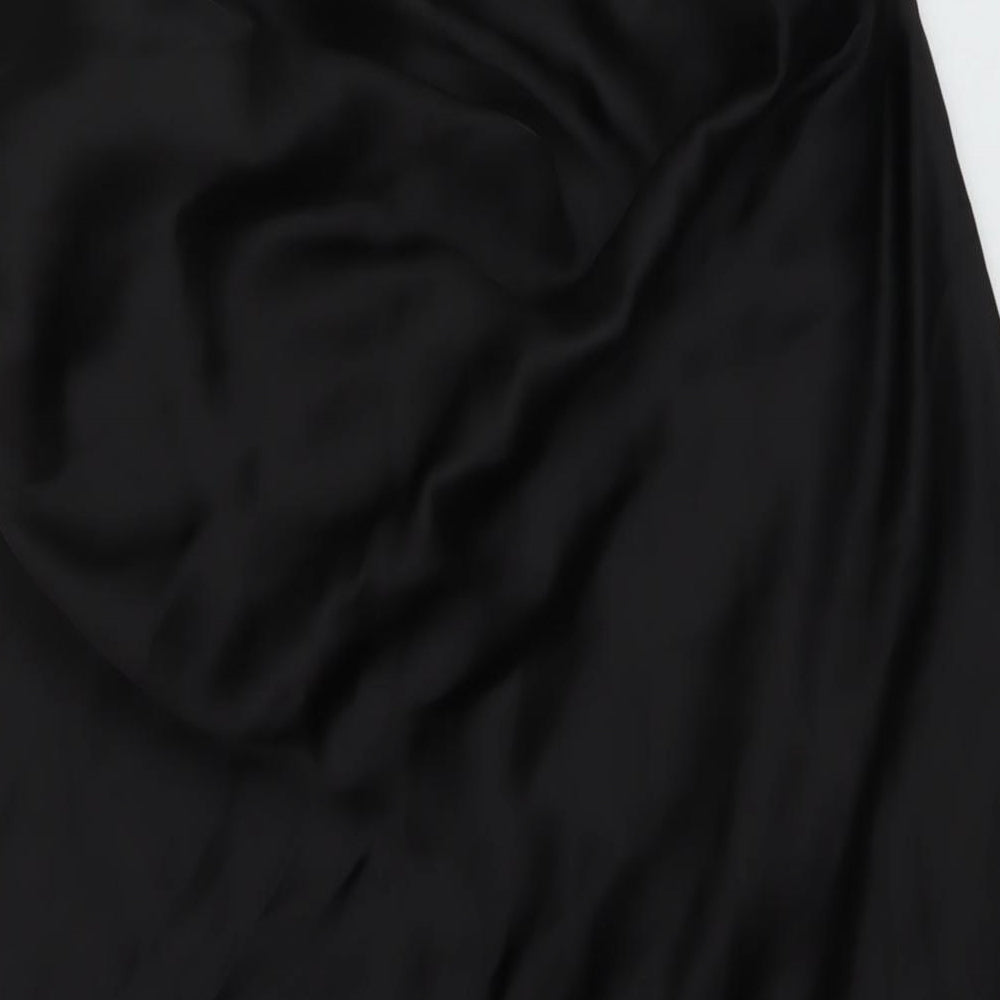 Womens UK Size L Zara A-Line Satin Skirt