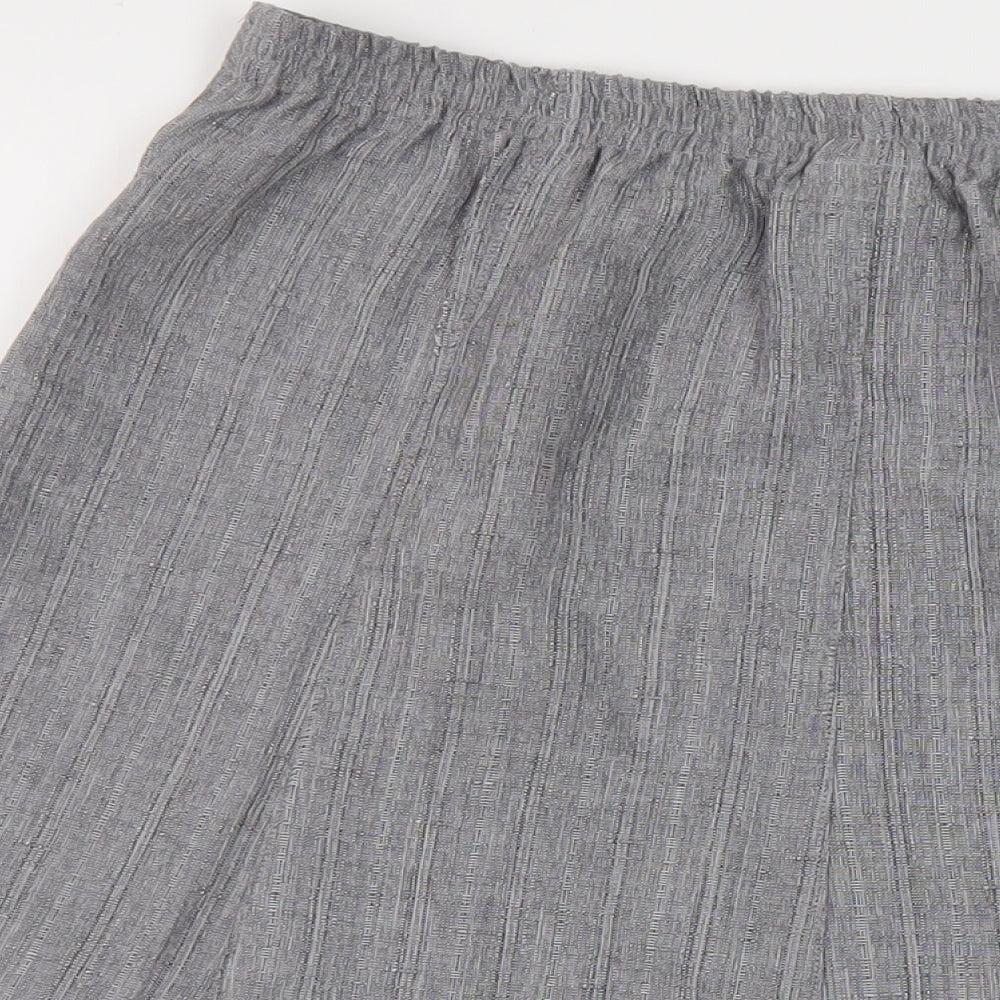 Damart Womens Grey Polyester A-Line Skirt Size 16