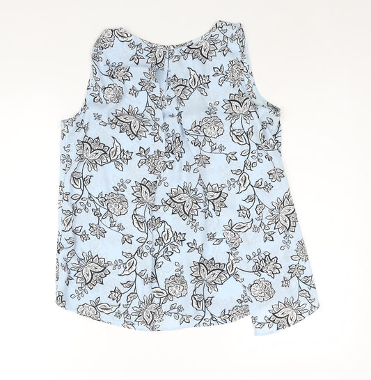 Womens UK Size 12 M&Co Blue Camisole Blouse