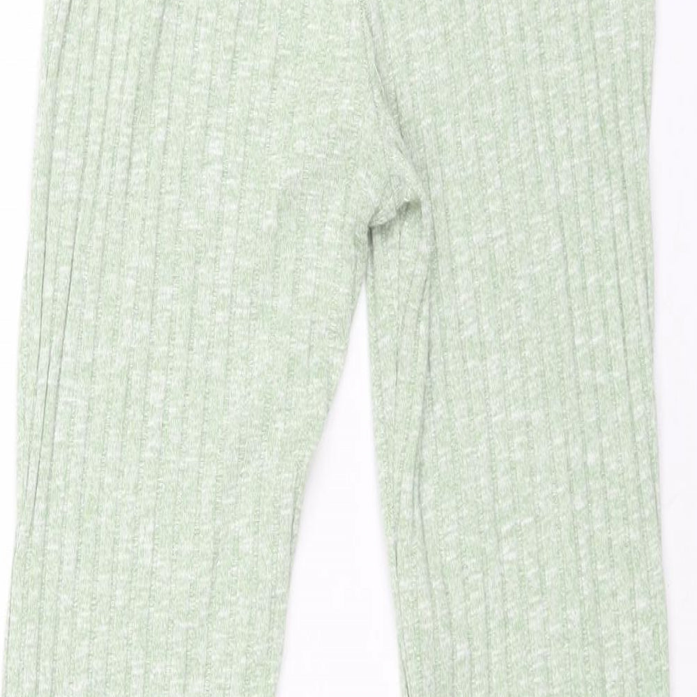 Womens UK Size S Monki Regular Fit Green Trousers