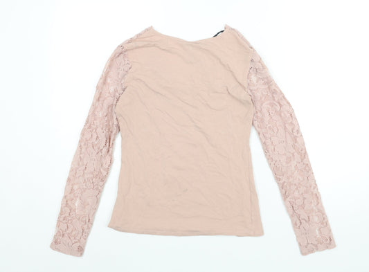 Womens UK Size S H&M Pink Basic Blouse