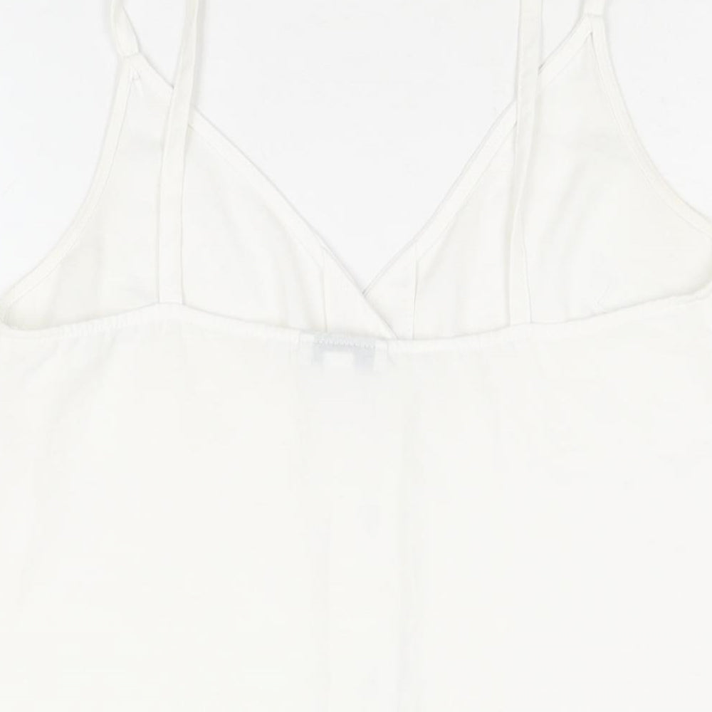 Womens UK Size 12 Topshop White Camisole Blouse