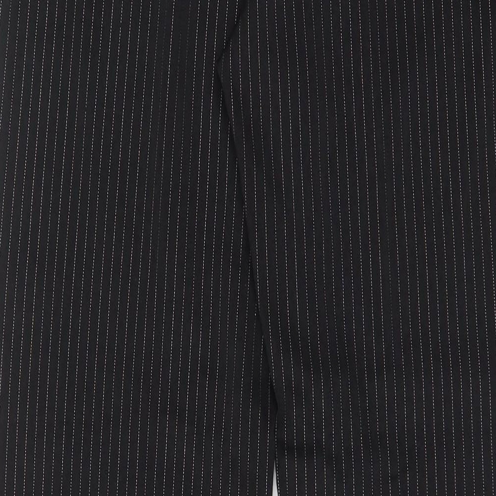 Womens UK Size 14 Etam Regular Fit Black Trousers