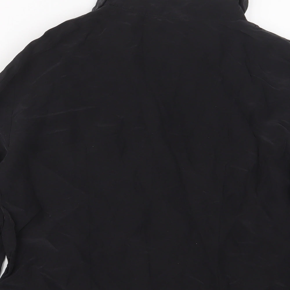 & Other Stories Womens Black Viscose Basic Button-Up Size 10 Collared