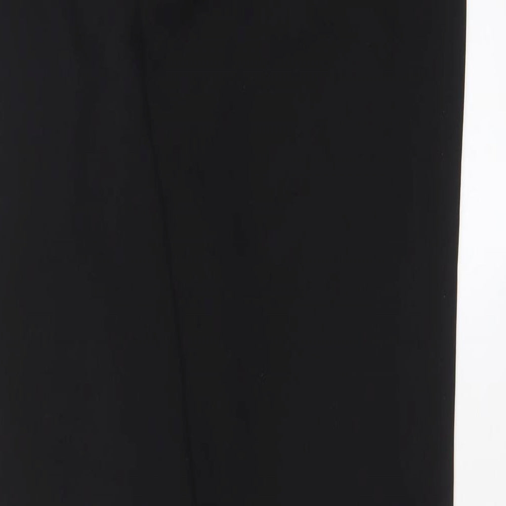 New Look Womens Black Polyester Trousers Size 6 L29 in Regular Hook & Eye