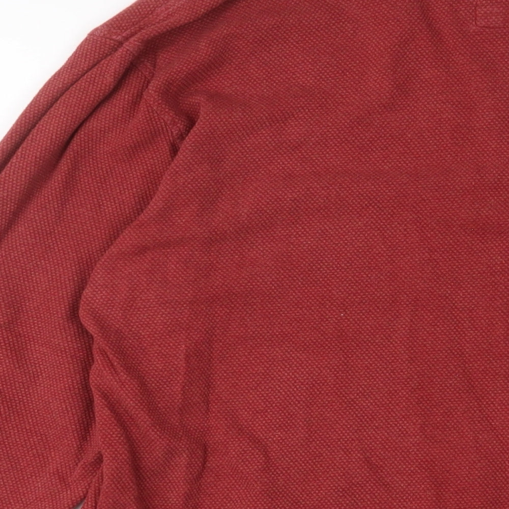 Mens UK Size L Luke Red Pullover Sweatshirt