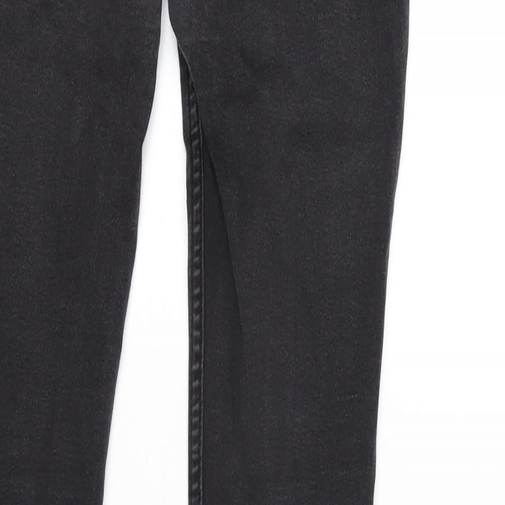 Mens UK Size 32 in Topman Regular Fit Straight Grey Jeans