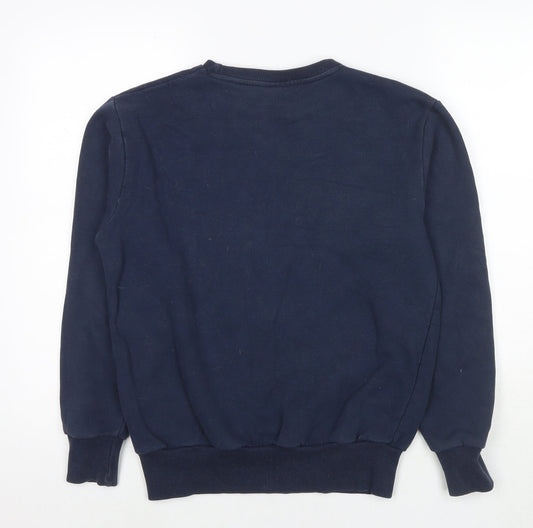 ellesse Womens Blue Cotton Pullover Sweatshirt Size 8 Pullover - Logo