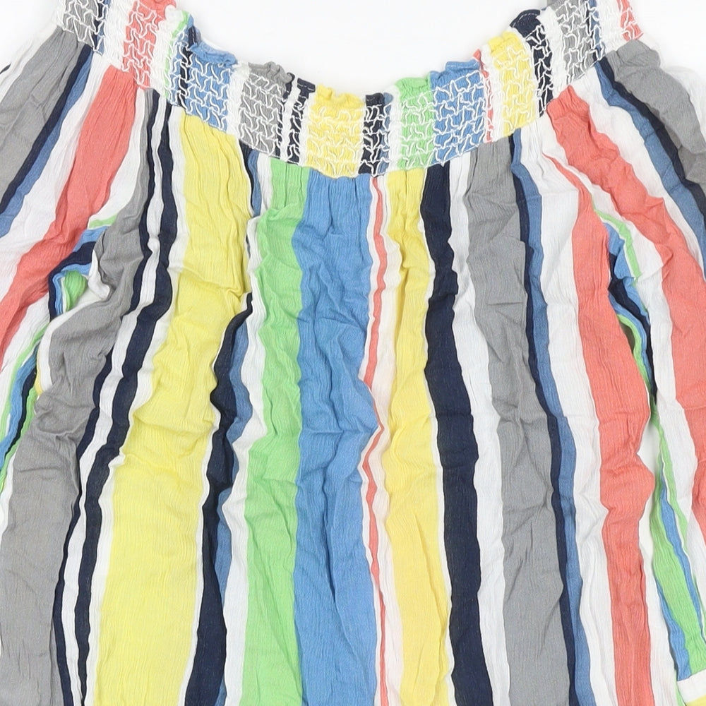 Womens UK Size 14 NEXT Multicoloured Basic Button-Up