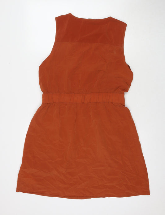 Gap Womens Brown Polyester A-Line Size 12 Round Neck Pullover