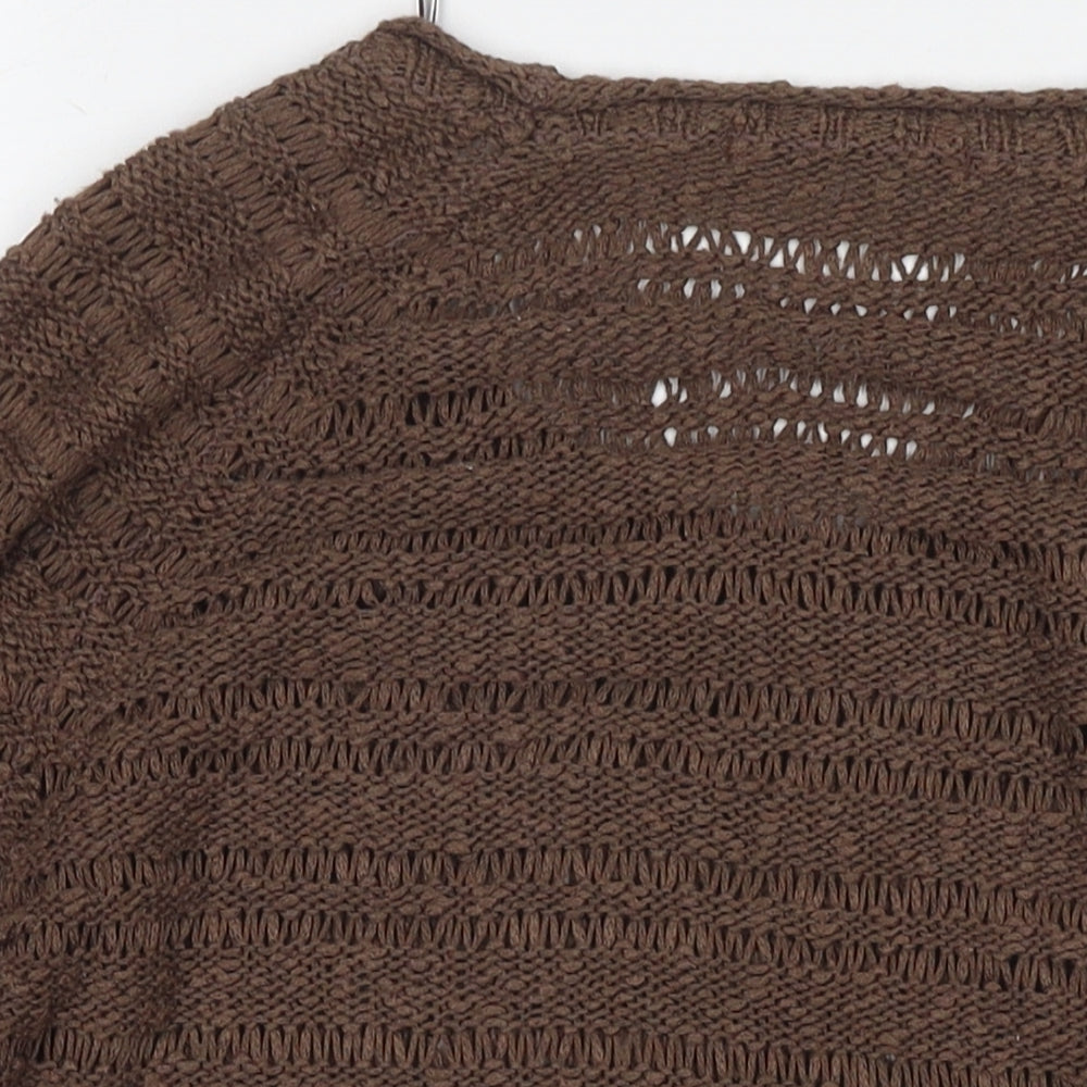Womens UK Size 8 Marks and Spencer Brown Pullover Jumper