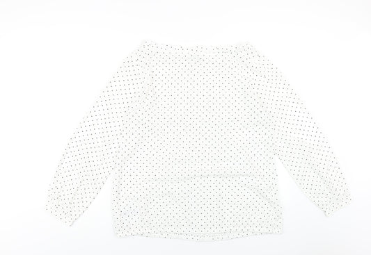 Womens UK Size L Gap White Basic Blouse