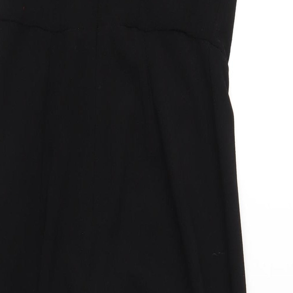 New Look Womens Black Polyester Jumpsuit One-Piece Size 10 L27 in Zip