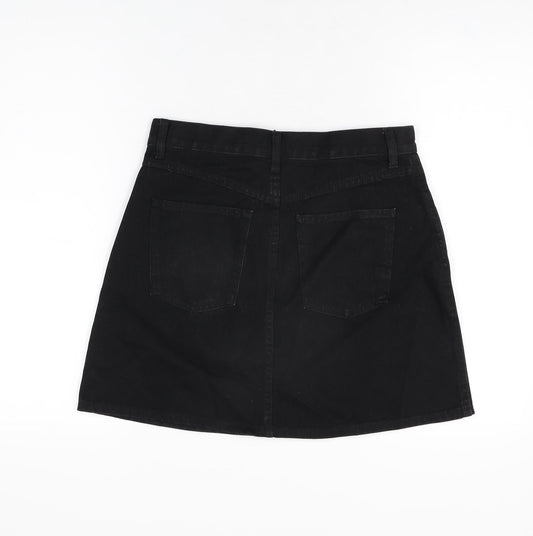 Womens UK Size 27 in Uniqlo A-Line Denim Skirt