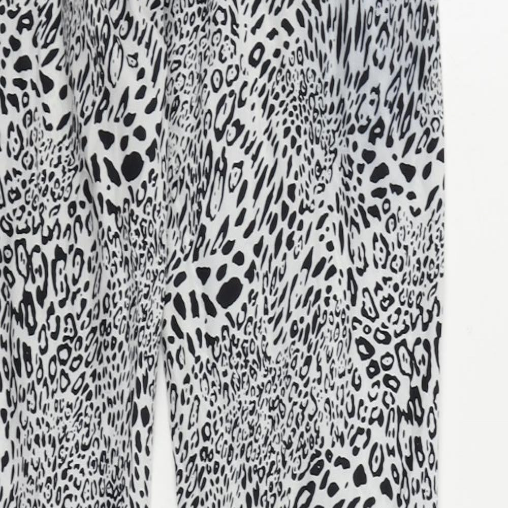 Womens UK Size 8 PRETTYLITTLETHING Regular Fit Black Trousers