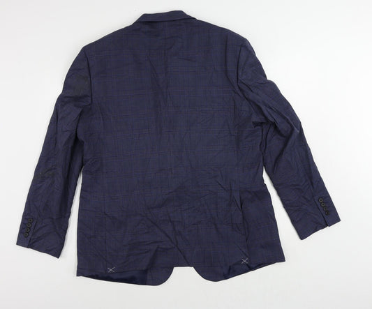 Mens UK Size 44 Marks and Spencer Regular Blue Suit Jacket