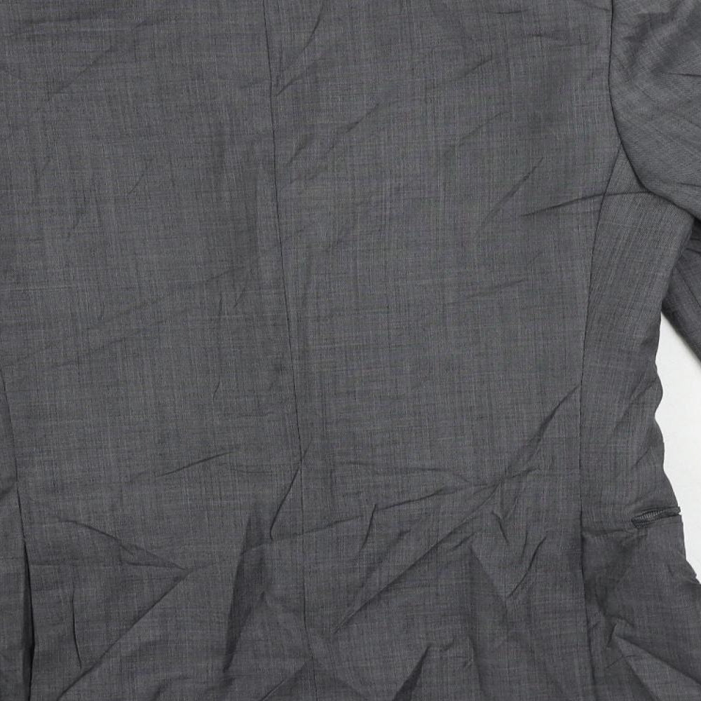 Mens UK Size 36 Topman Regular Grey Suit Jacket