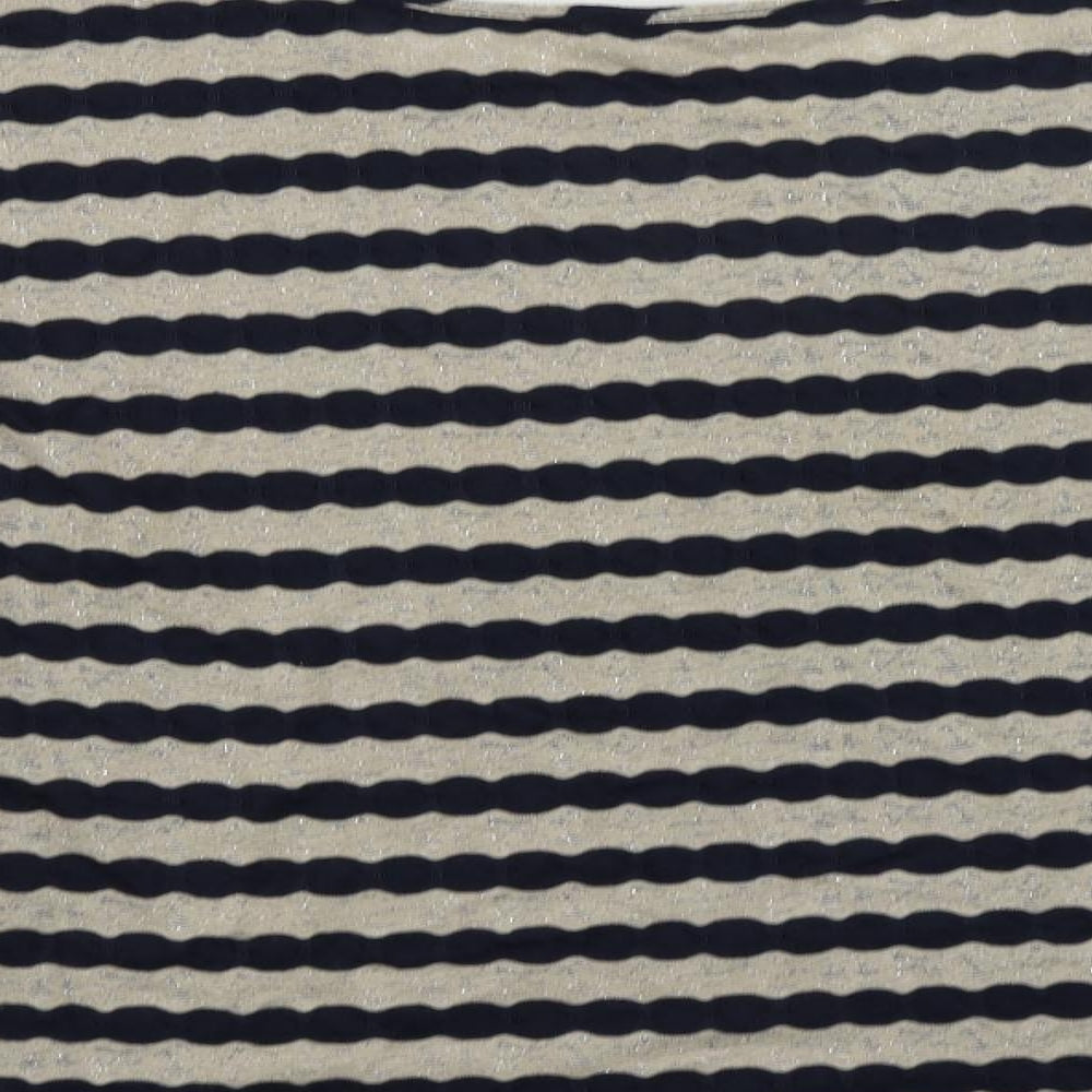 Womens UK Size S Oasis Blue Basic T-Shirt