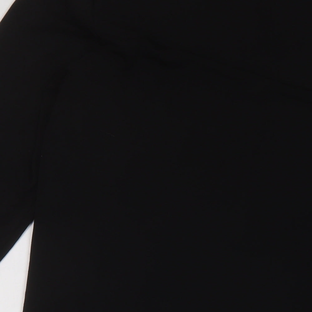 Womens UK Size M H&M Black Tunic Blouse