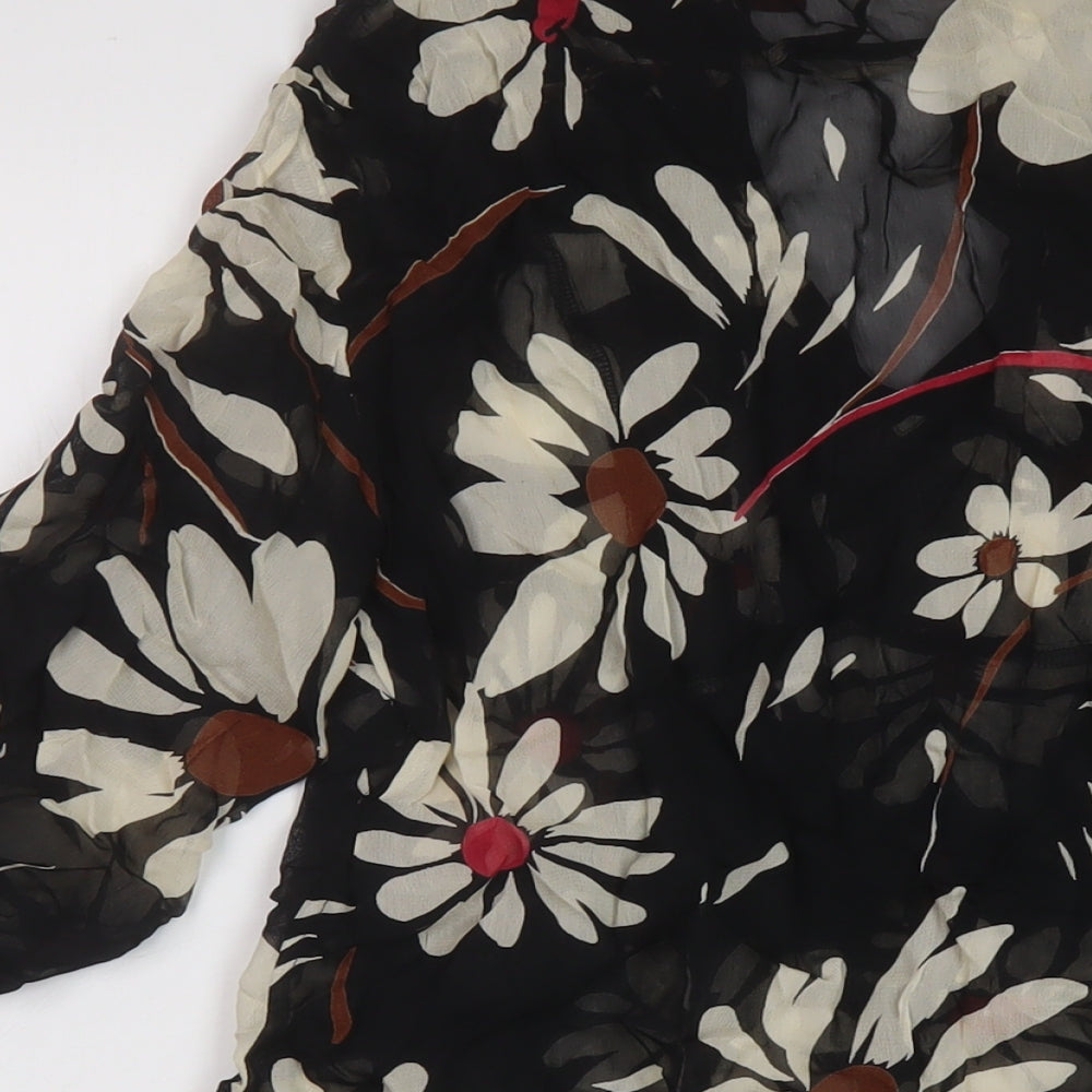 Womens UK Size 8 Monsoon Black Basic Blouse