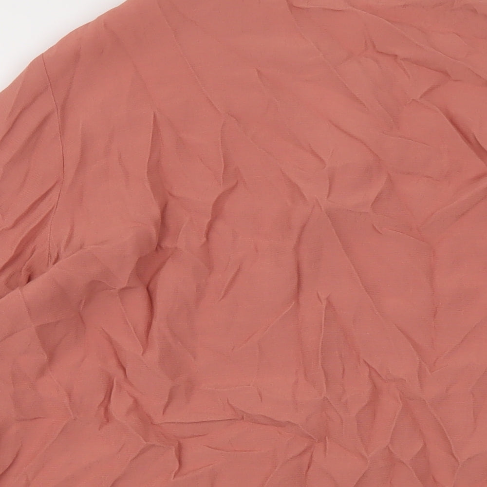 Womens UK Size 8 Per Una Pink Basic Blouse