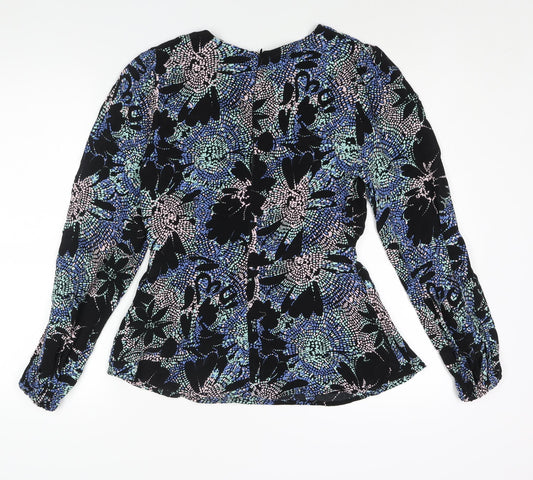 Womens UK Size 8 Marks and Spencer Black Basic Blouse