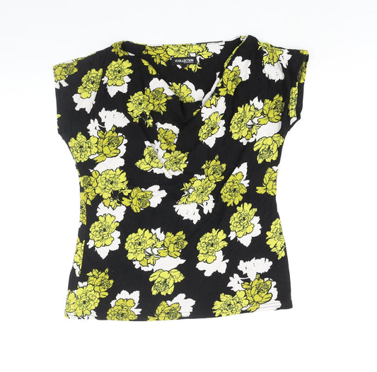 Womens UK Size 12 Debenhams Black Basic Blouse
