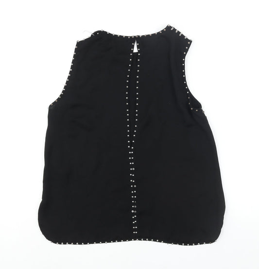 Womens UK Size 8 H&M Black Camisole Blouse