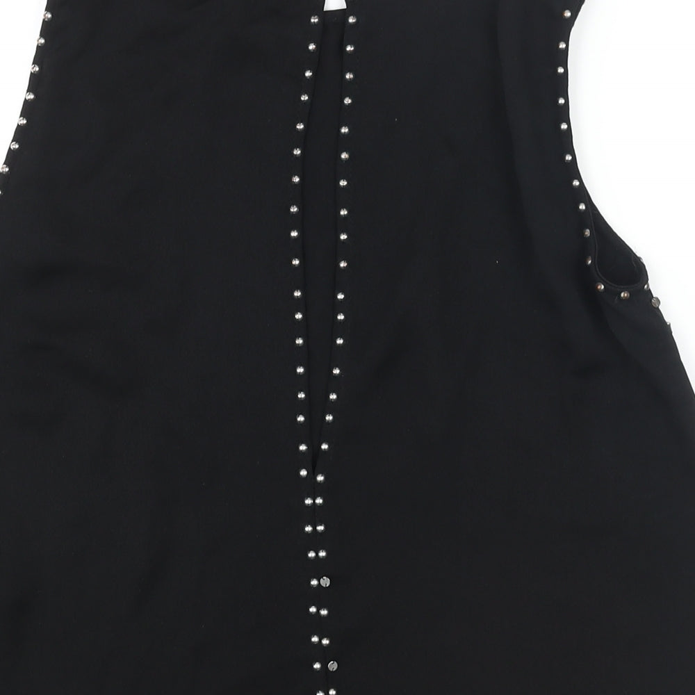 Womens UK Size 8 H&M Black Camisole Blouse