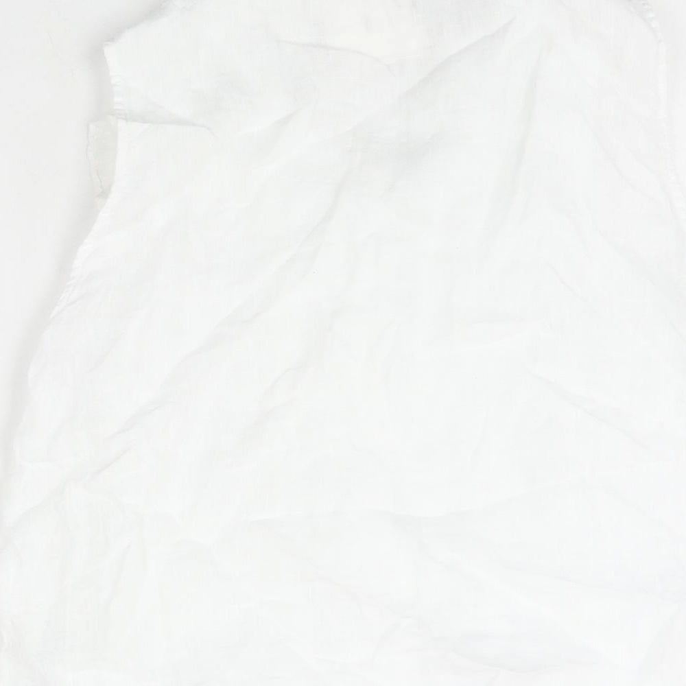 Womens UK Size L Zara White Camisole Blouse