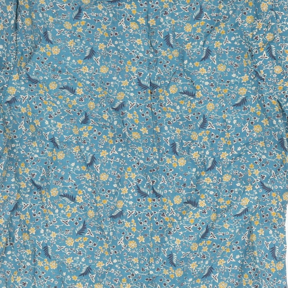 Womens UK Size 6 Marks and Spencer Blue Basic Blouse