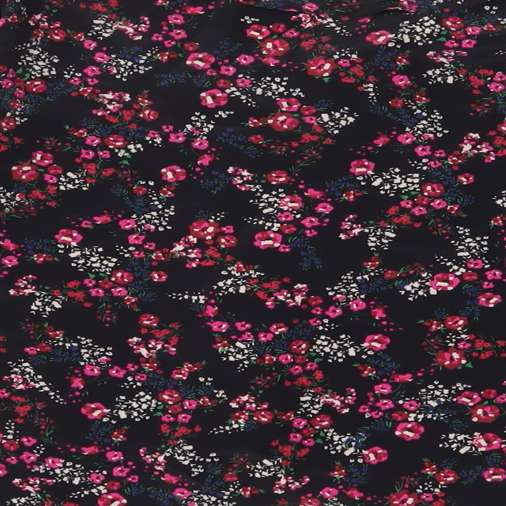 Womens UK Size 10 Wallis Black Basic Blouse
