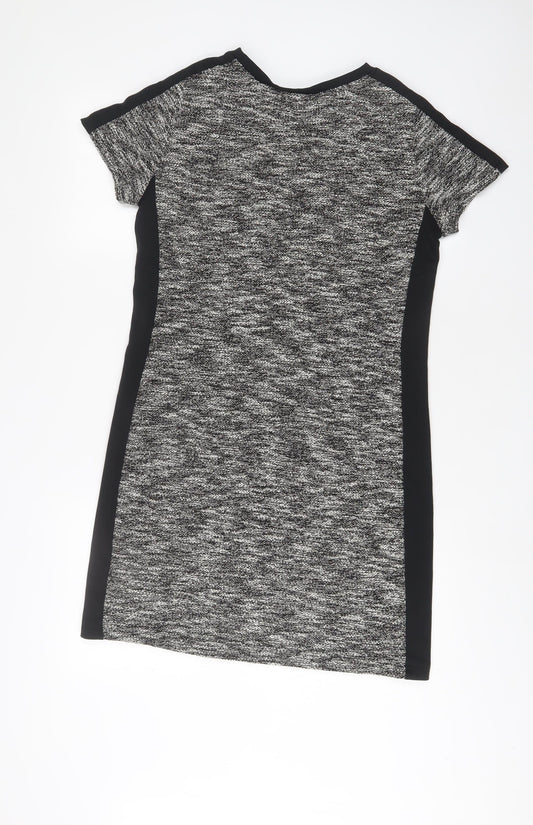 Avenue Womens Grey Polyester A-Line Size 12 Crew Neck Pullover