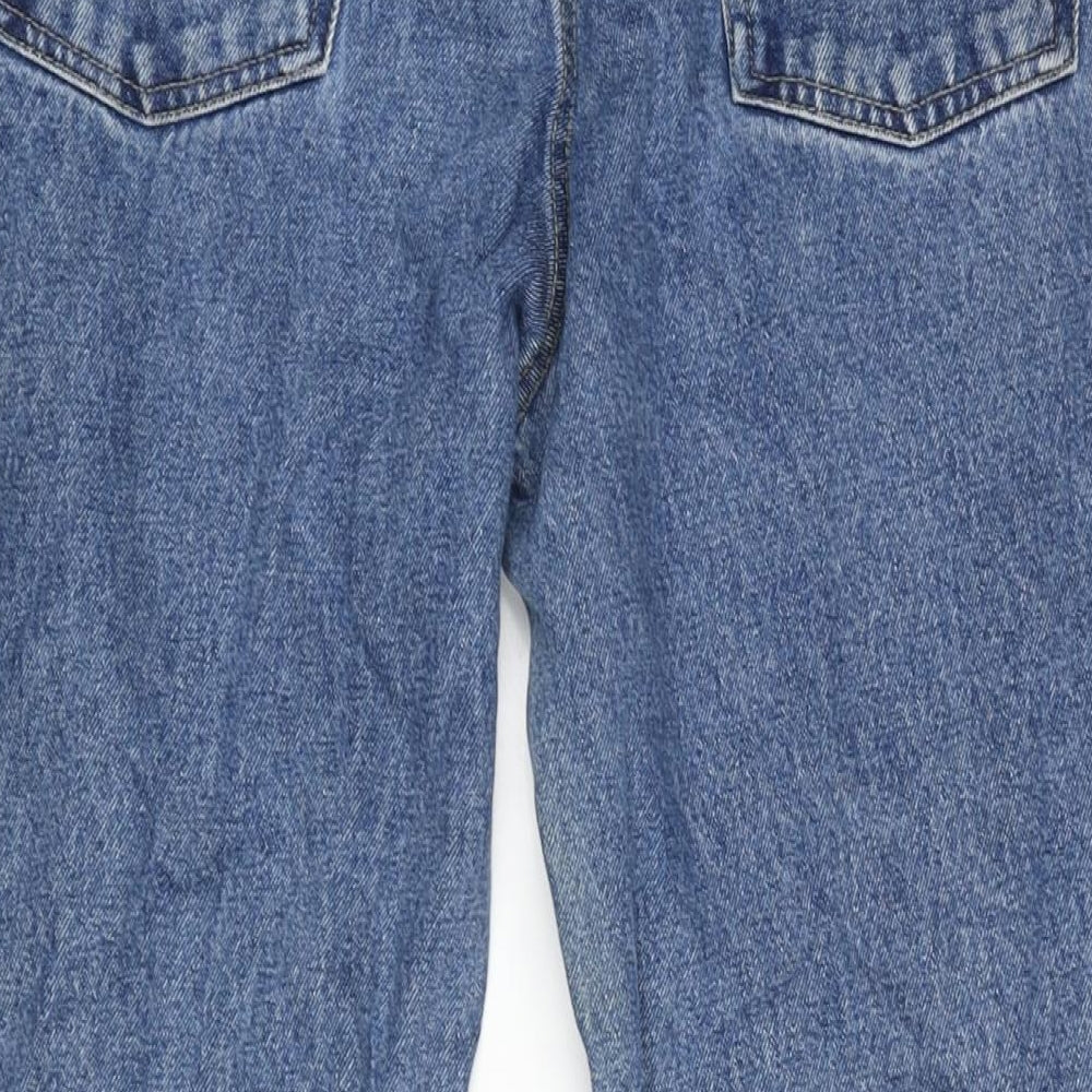 Denim & Co. Mens Blue Herringbone Cotton Straight Jeans Size 34 in L30 in Regular Zip