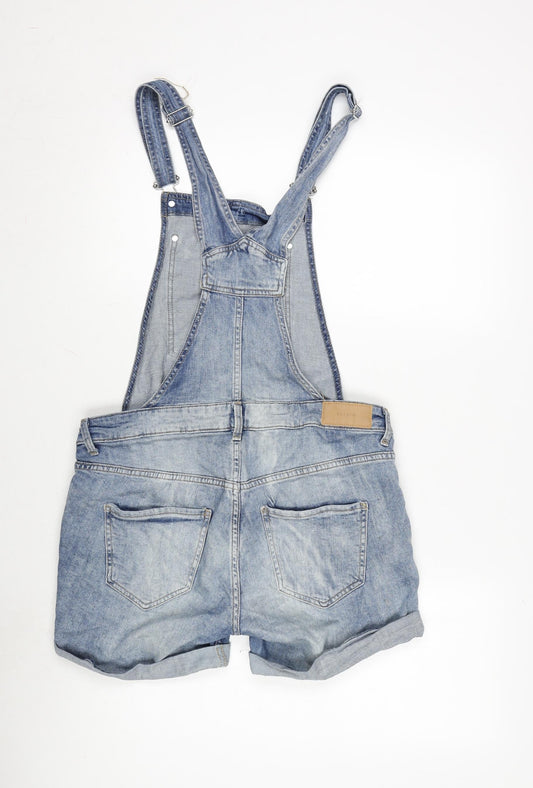 H&M Womens Blue Cotton Dungaree One-Piece Size 8 Snap - Pit To Pit 8 Inches.- Item length 25.5 Inches- Adjustable Strapss