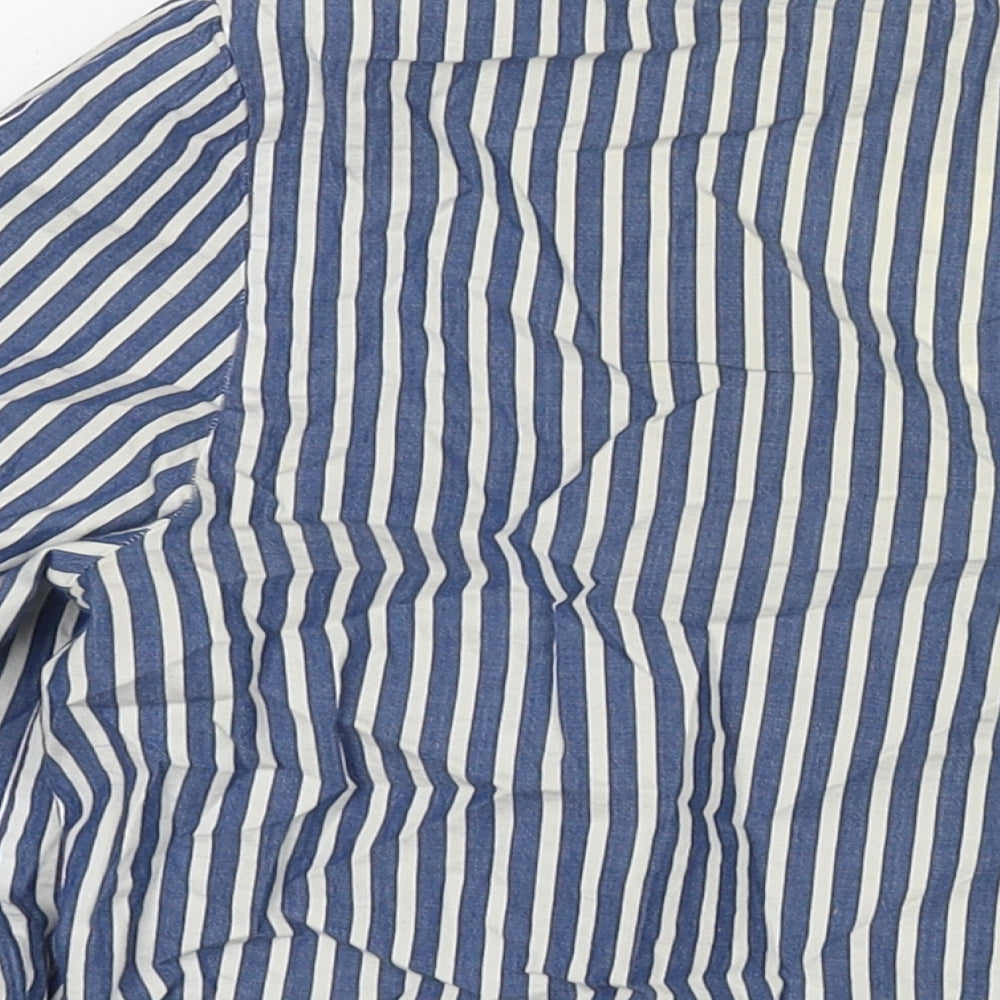 Womens UK Size 6 H&M Blue Basic Blouse