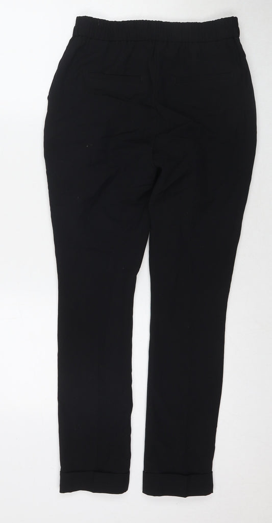Womens UK Size 6 NEXT Regular Fit Black Trousers
